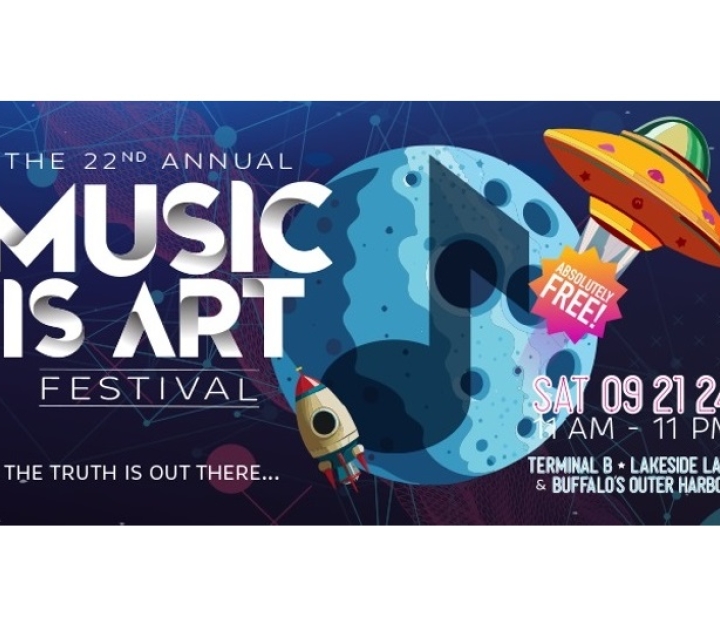 The Music Is Art Festival will be held at Buffalo's Outer Harbor.