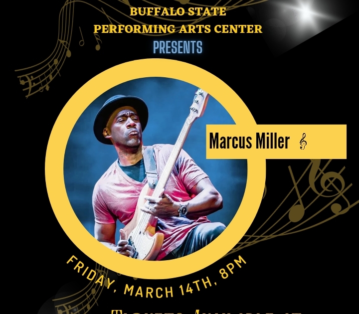 Graphic  promoting Marcus Miller