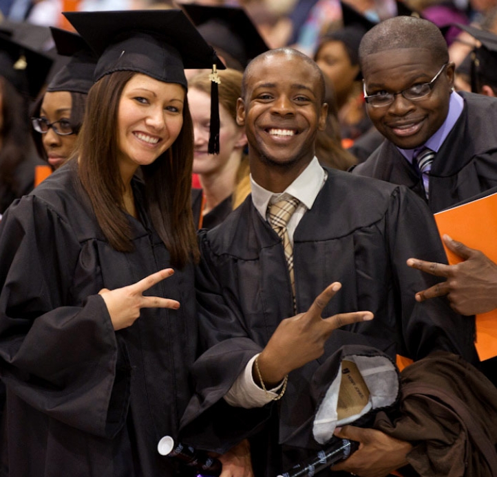 Group of Commencement students