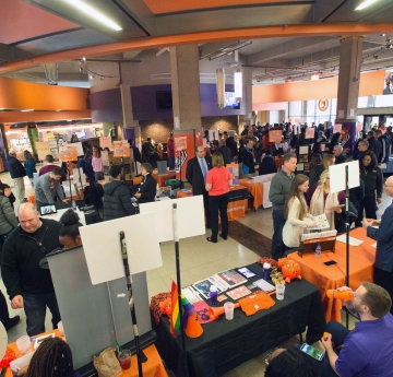 Crowd attends Open House events in Campbell Student Union 